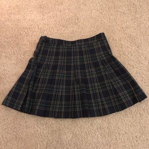 Green Plaid Forever 21 Tennis Skirt